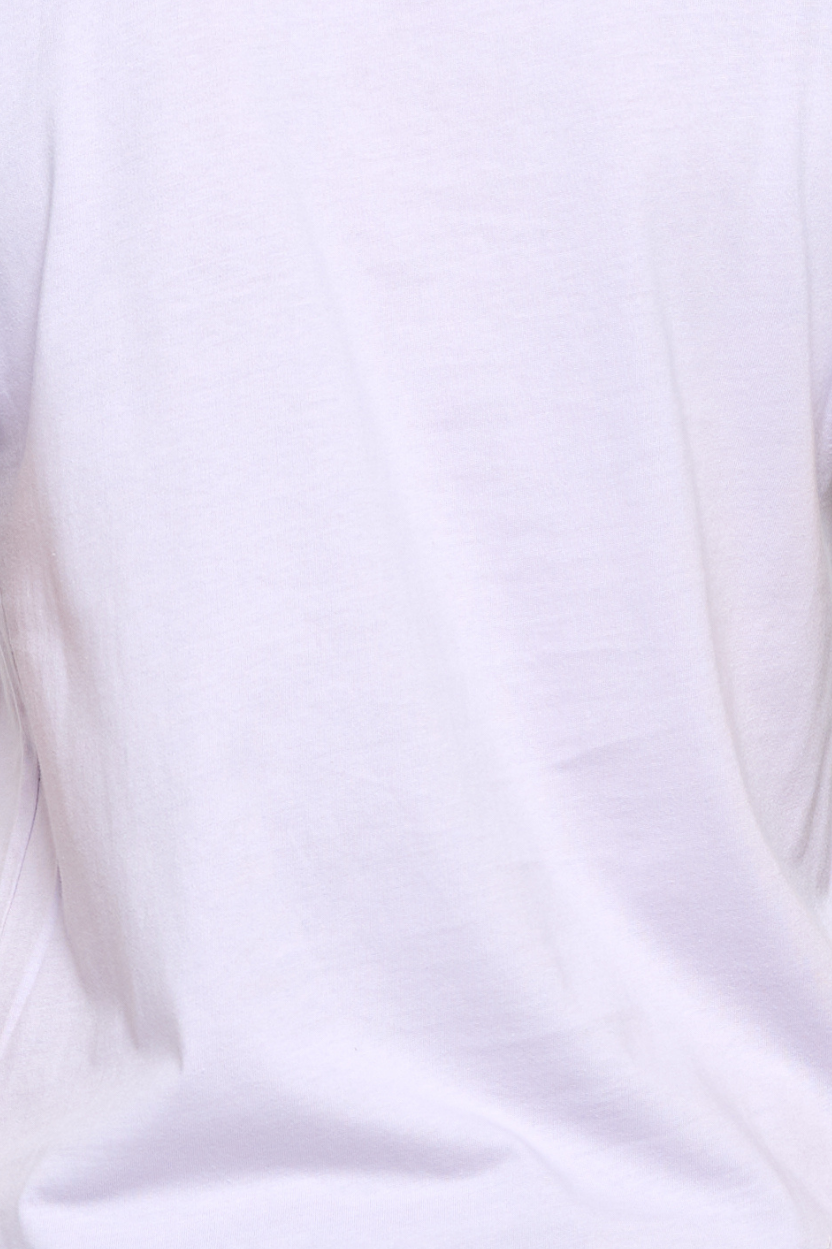 Round neck crop cinched bottom top