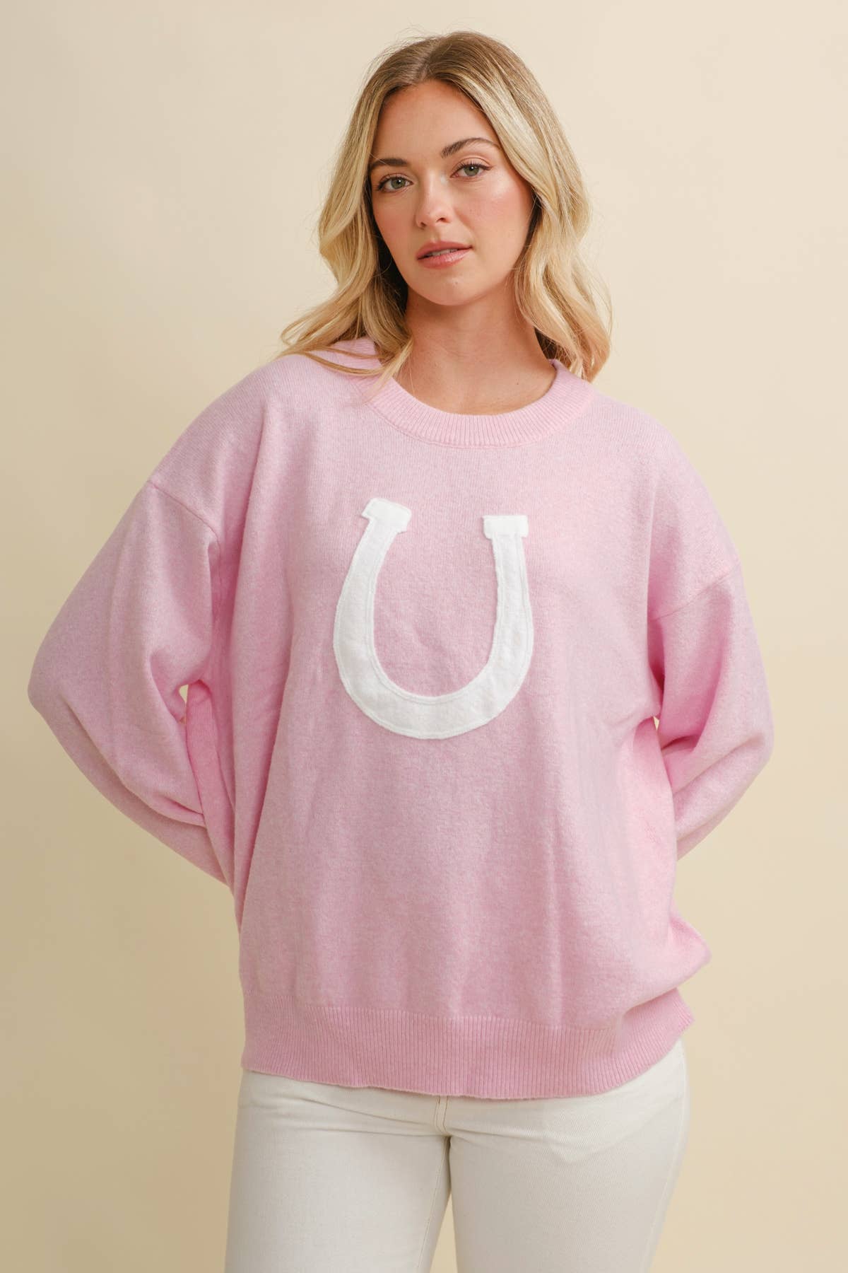 Oversized Horse Shoe Sweater