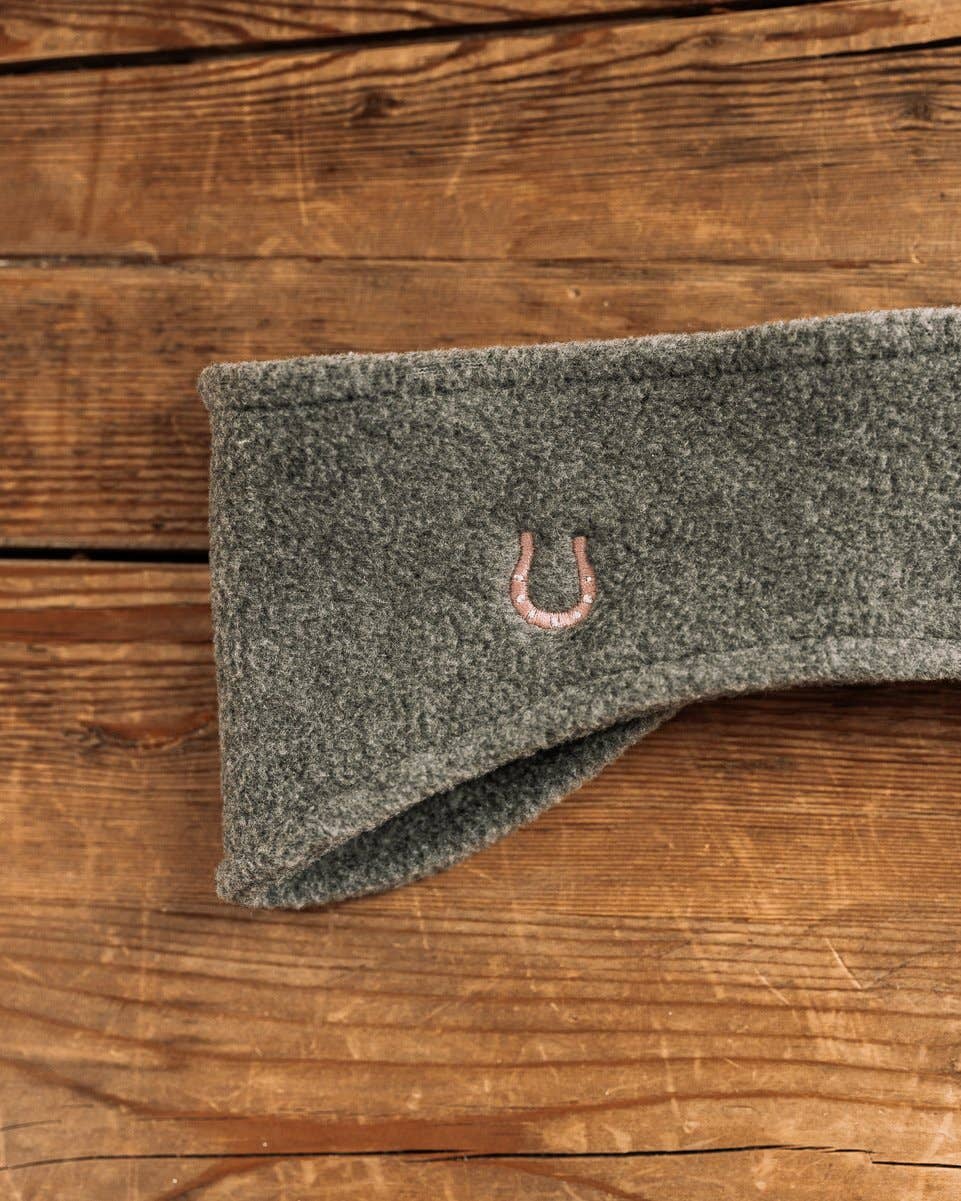 Lucky Horseshoe Fleece Headband