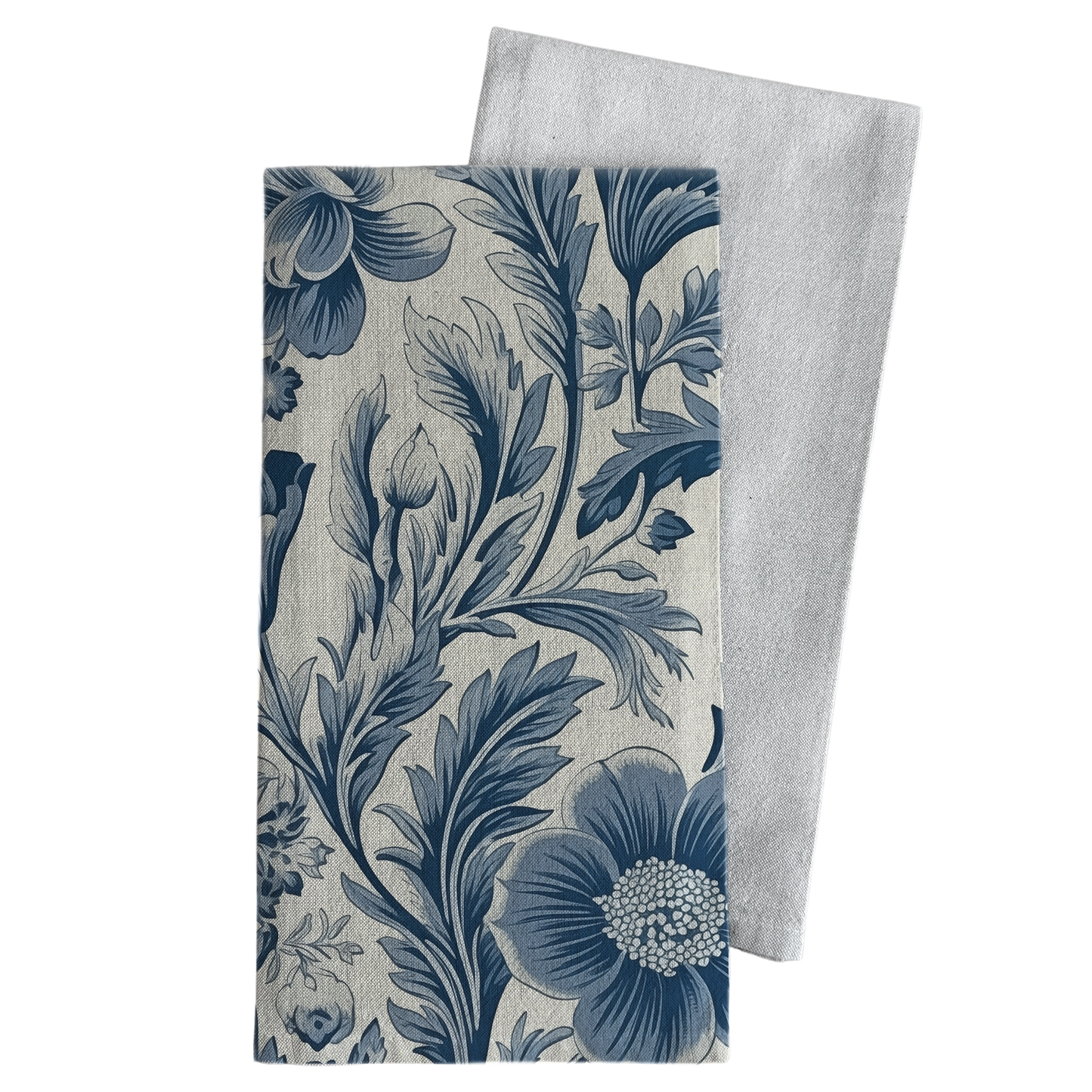 Blue Floral Towel