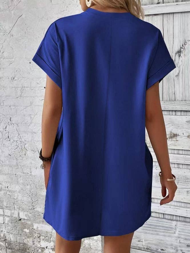 Short Sleeve Dress w/Pockets