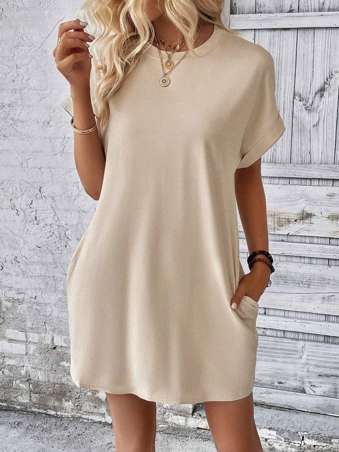 Short Sleeve Dress w/Pockets