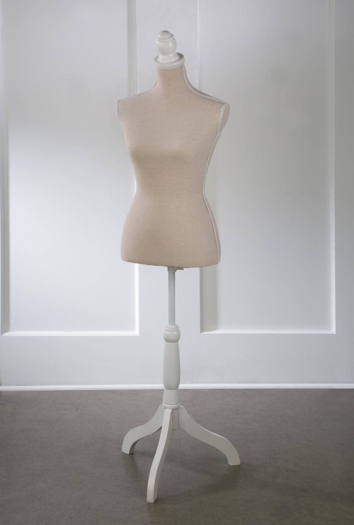 Linen & Burlap Floor or Tabletop Body Forms - Fiberglass