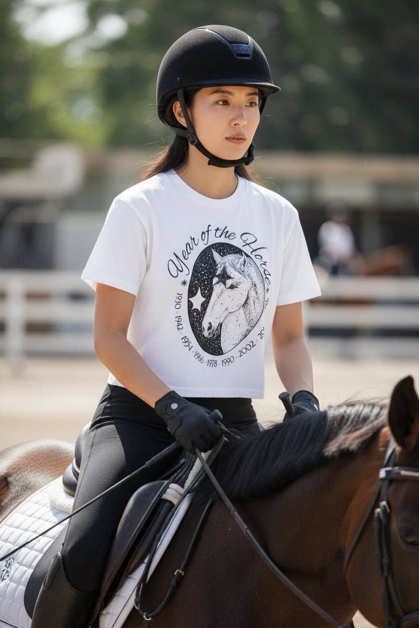 Year of the Horse Cropped Tee