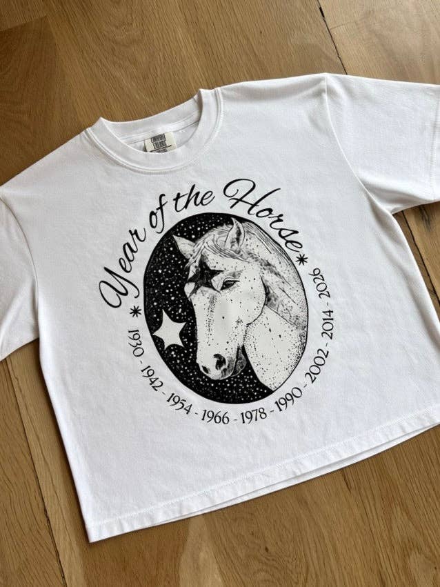 Year of the Horse Cropped Tee
