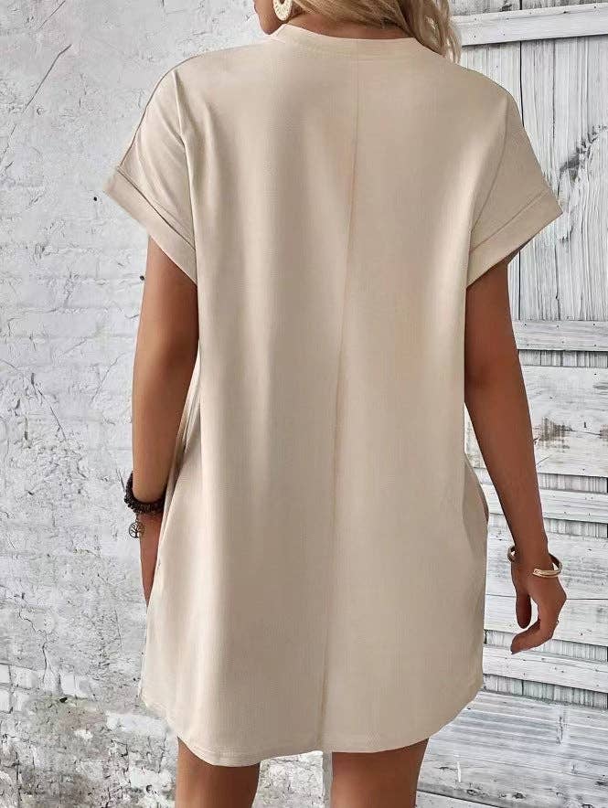 Short Sleeve Dress w/Pockets