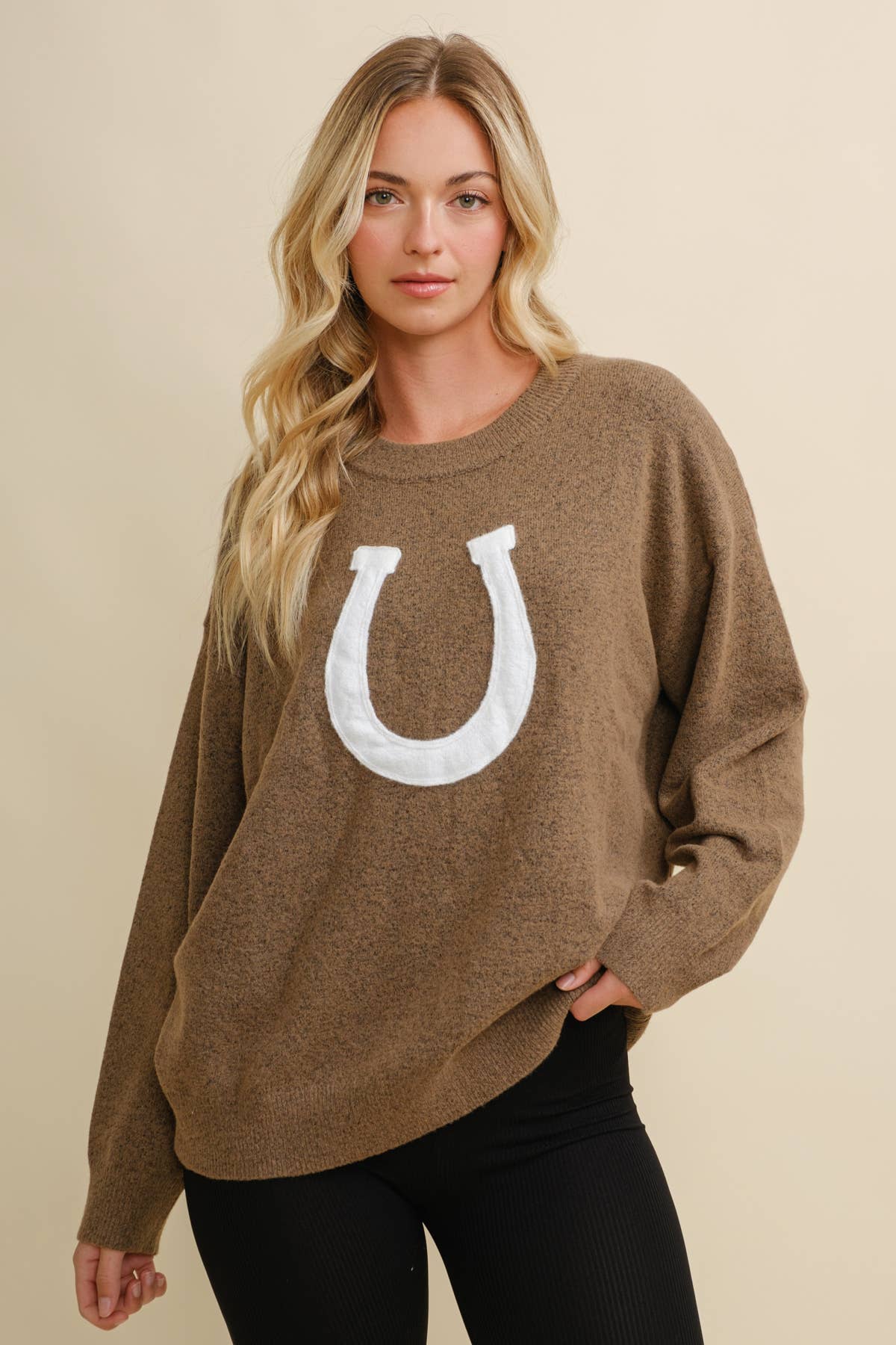 Oversized Horse Shoe Sweater