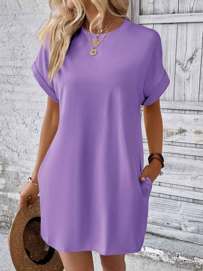 Short Sleeve Dress w/Pockets