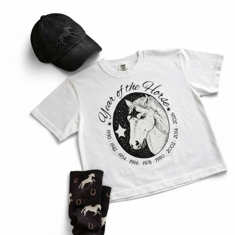 Year of the Horse Cropped Tee