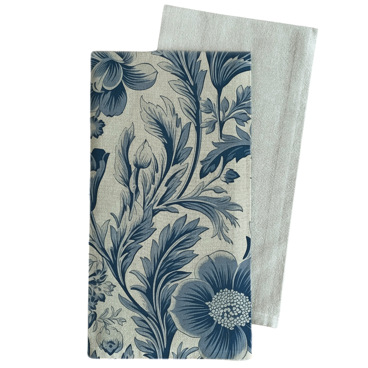Blue Floral Towel