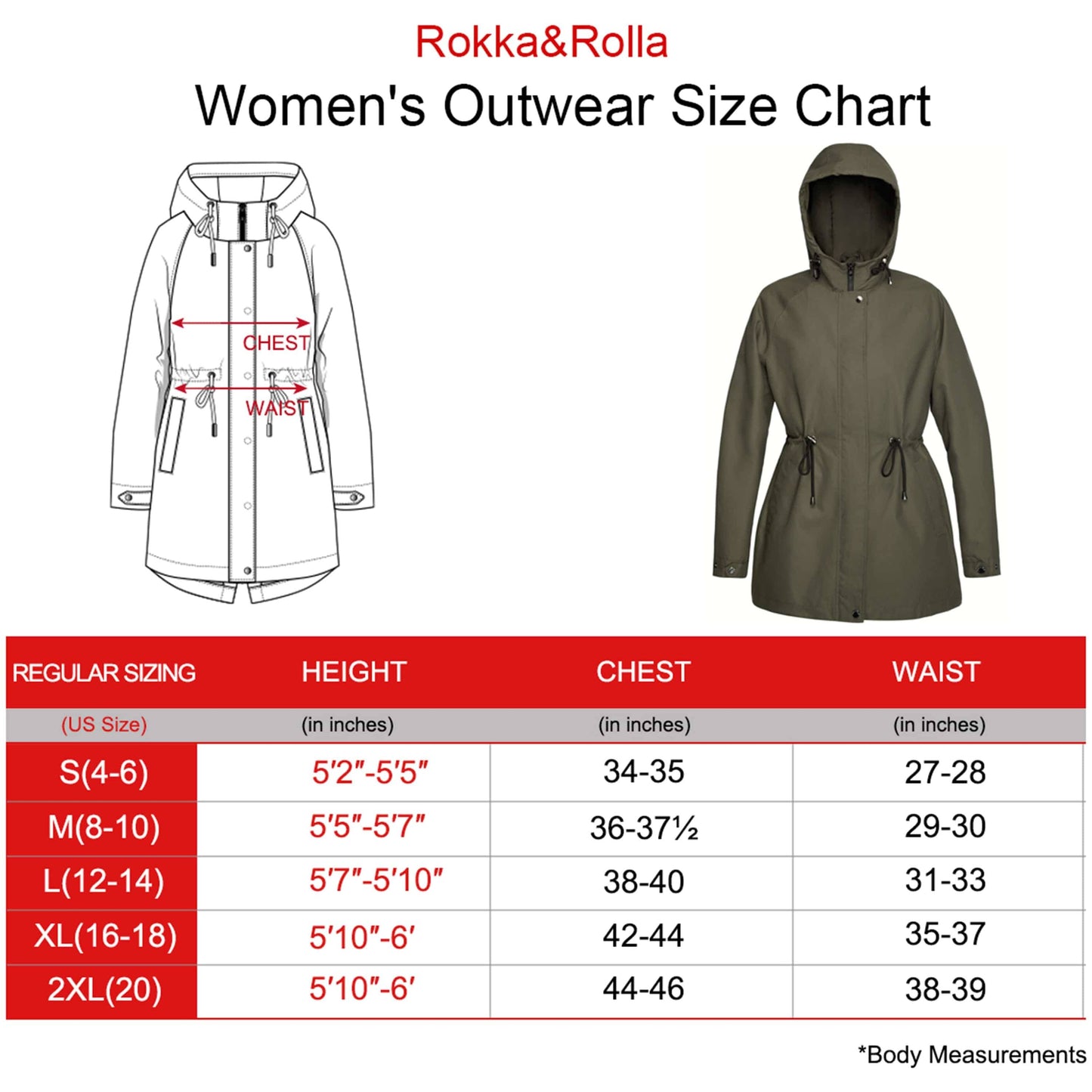 Women's Hooded Rain Coat