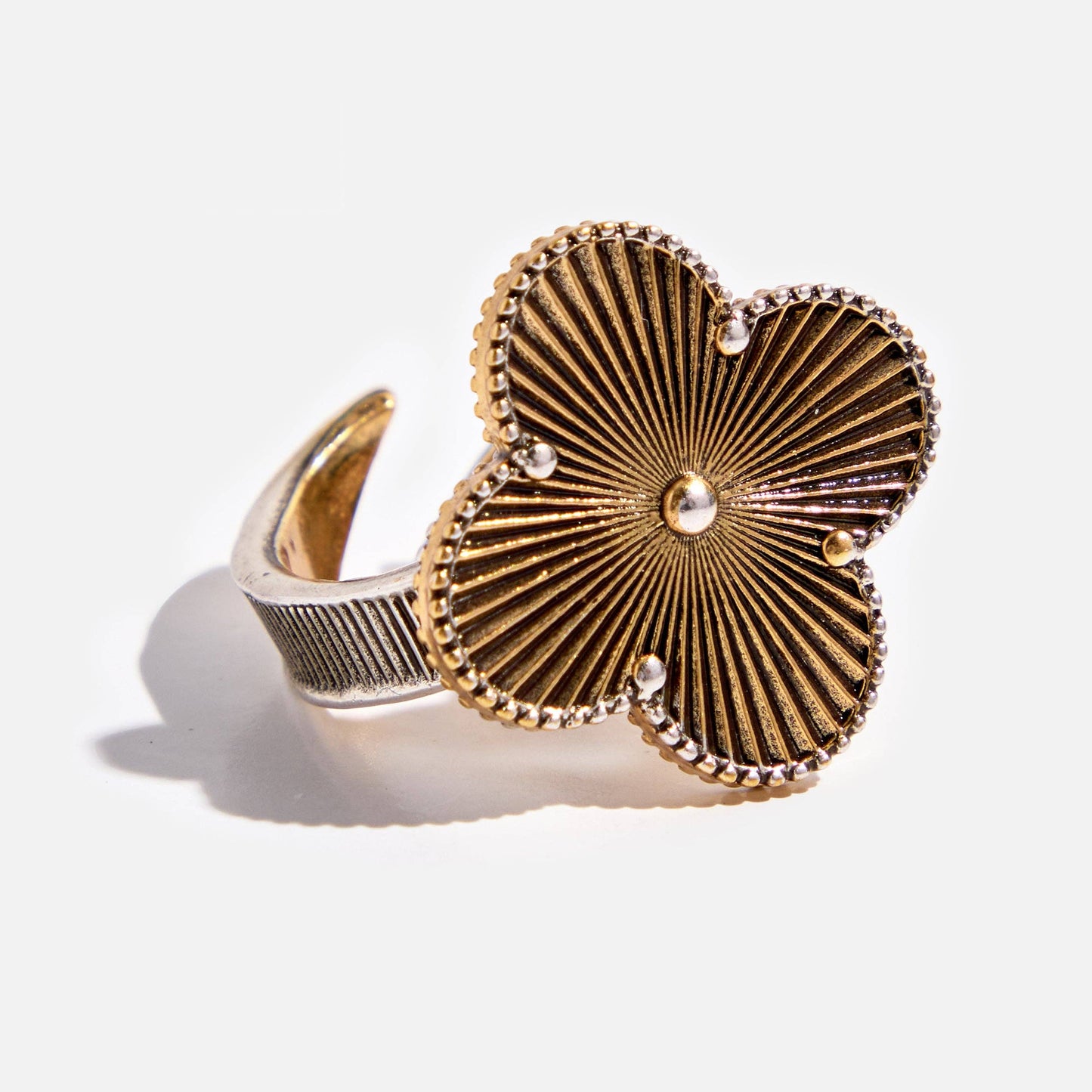All Is Well Clover Adjustable Ring