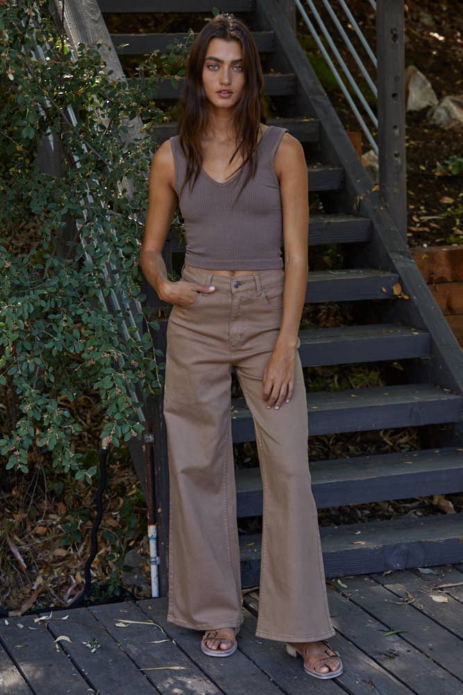 Seamless U/V Neck Sleeveless Reversible Tank