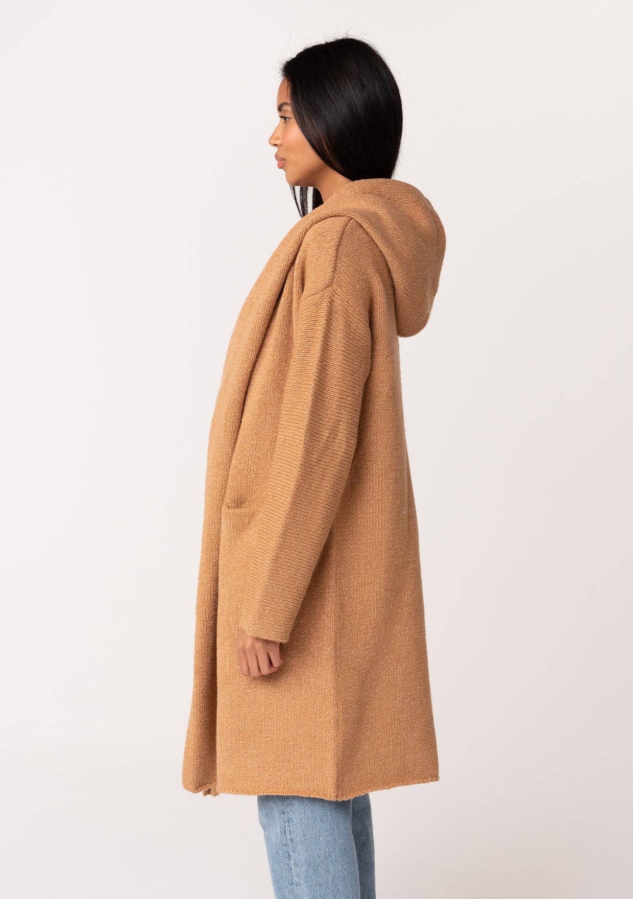 Cozy Oversized Hooded Cardigan W/Pockets