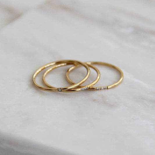 Mina Band 3 Ring Set