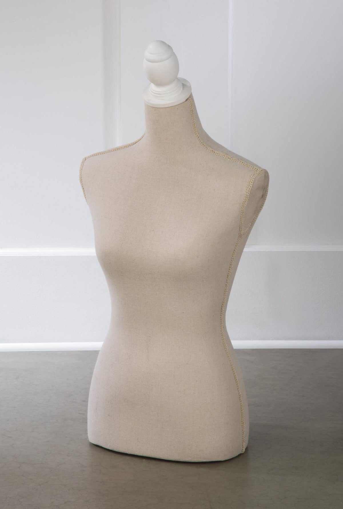 Linen & Burlap Floor or Tabletop Body Forms - Fiberglass