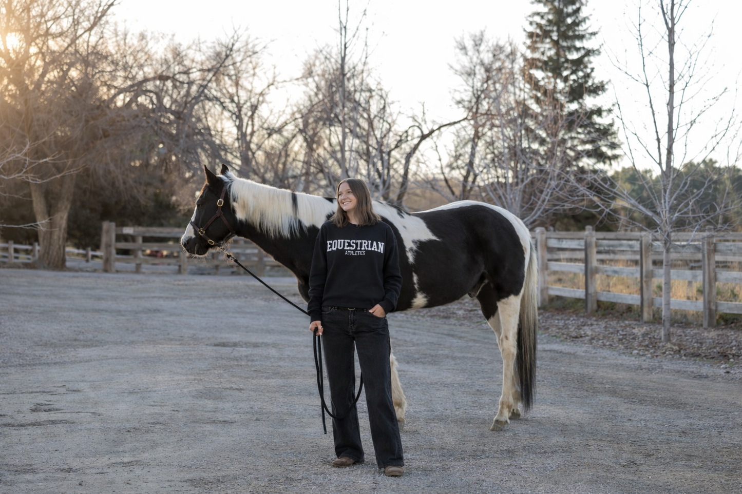 Equestrian Athletics Sweatshirt (Black)