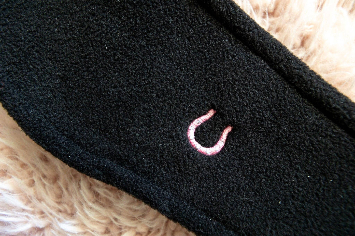 Lucky Horseshoe Fleece Headband