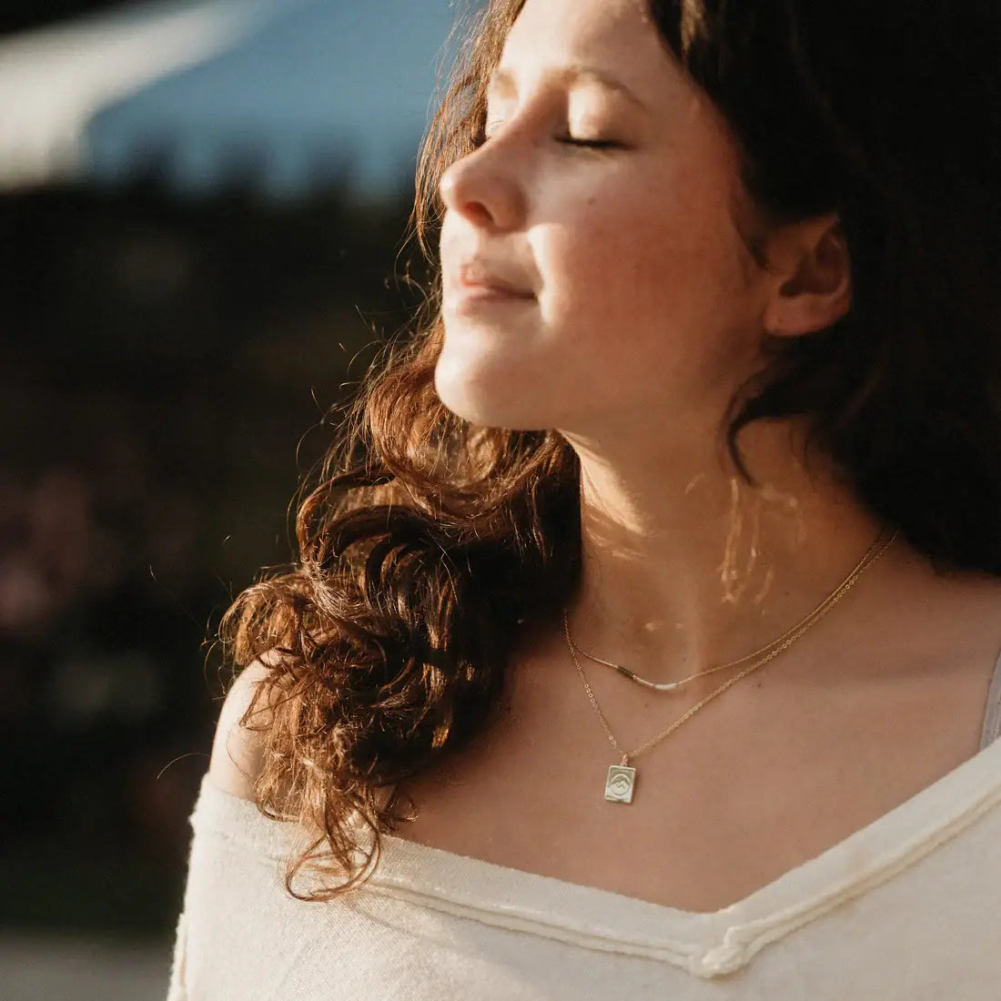 "Climb" Mountain Necklace Set