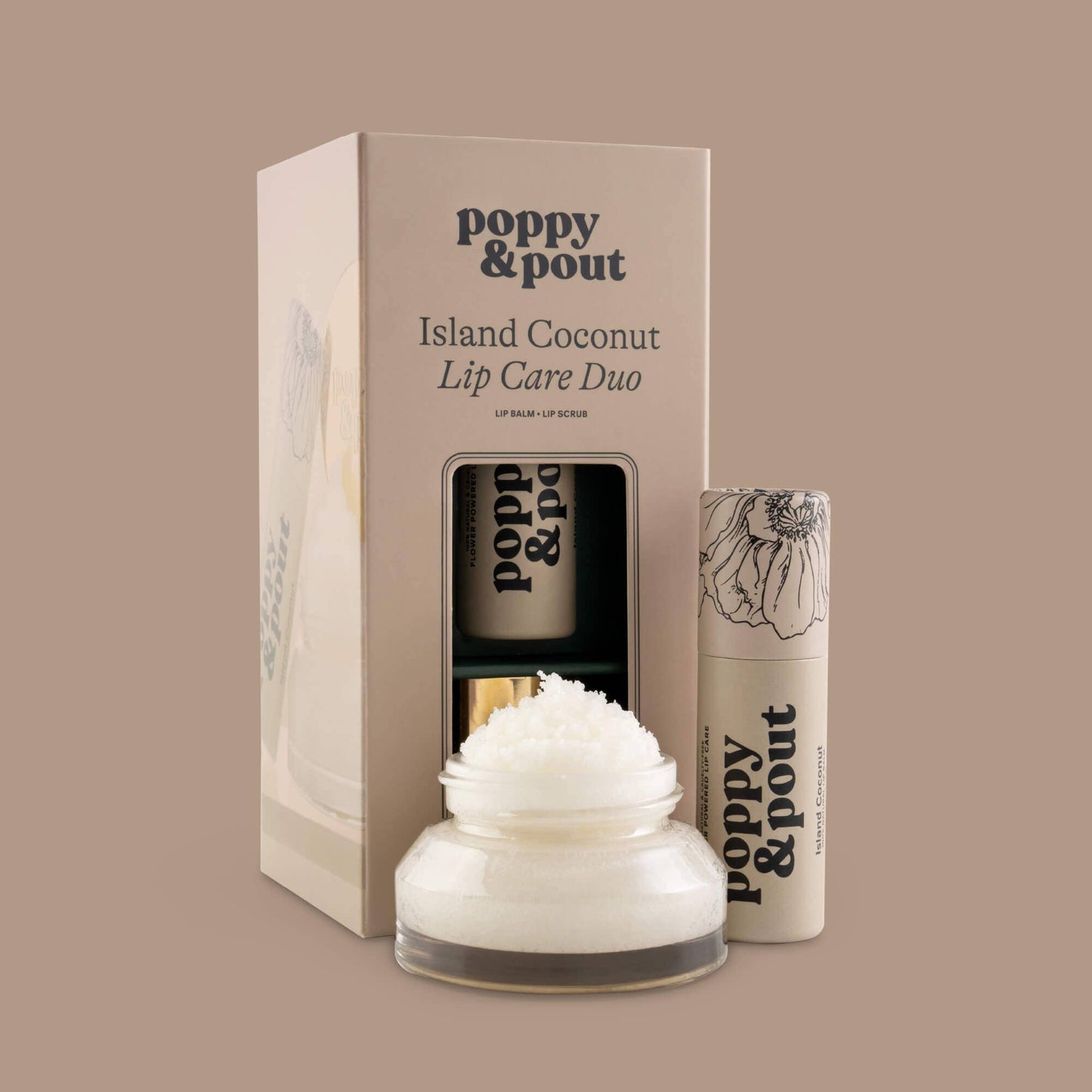 Poppy & Pout - Lip Care Duo, Island Coconut