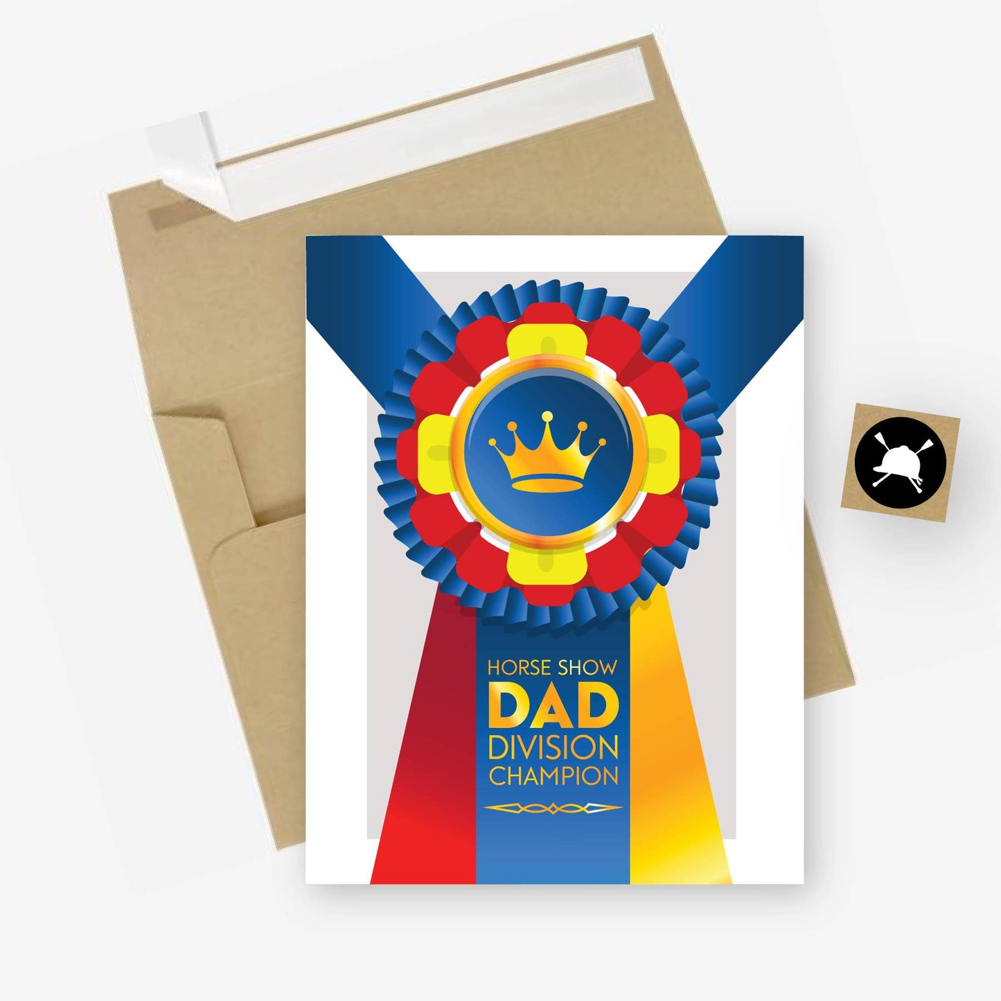 Horse Show Dad - Greeting Card