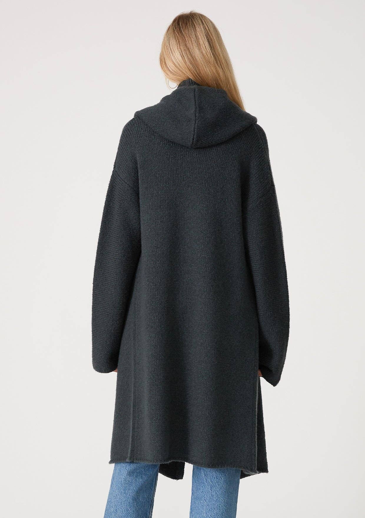 Cozy Oversized Hooded Cardigan W/Pockets