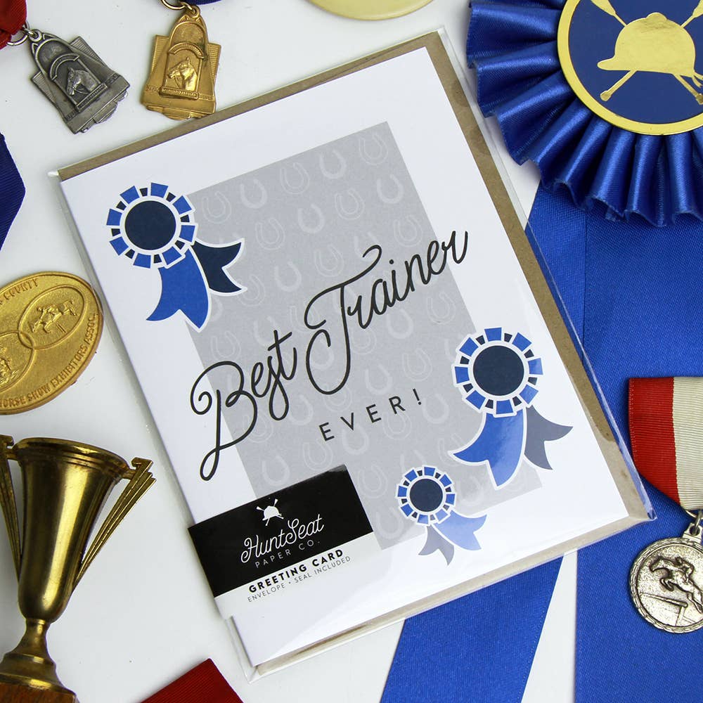 Best Horse Trainer Ever - Greeting Card