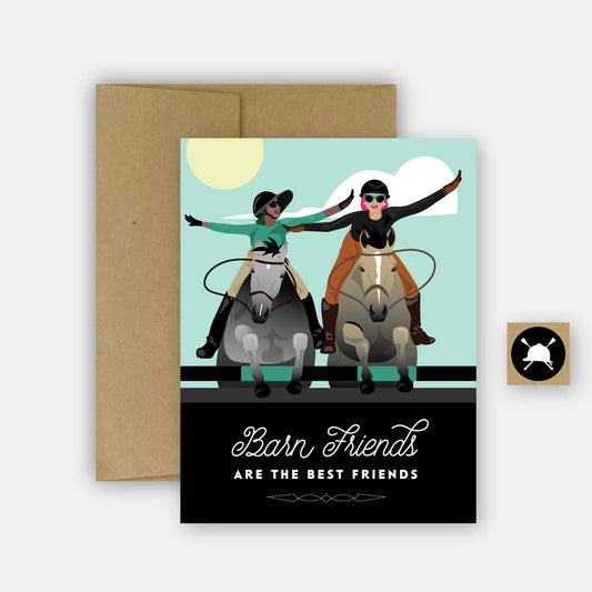 Barn Friends Are The Best - Greeting Card