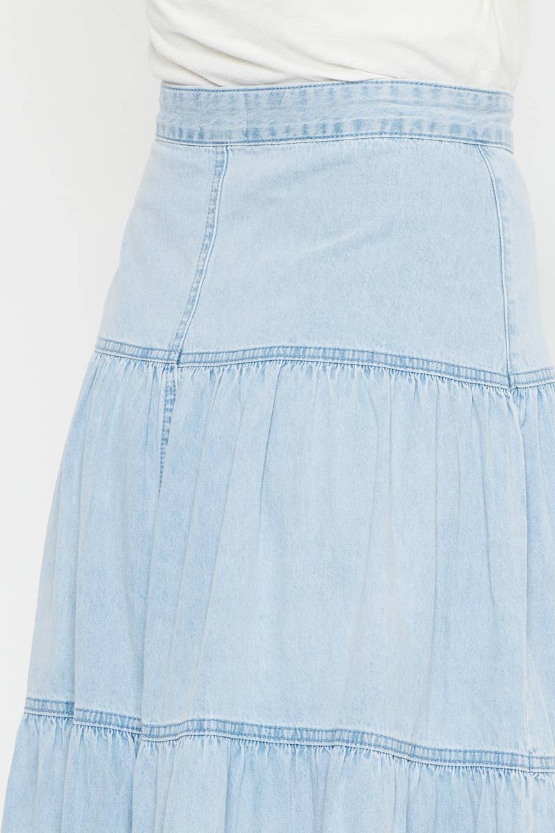 Kancan | MAXI DENIM SKIRT LIGHT