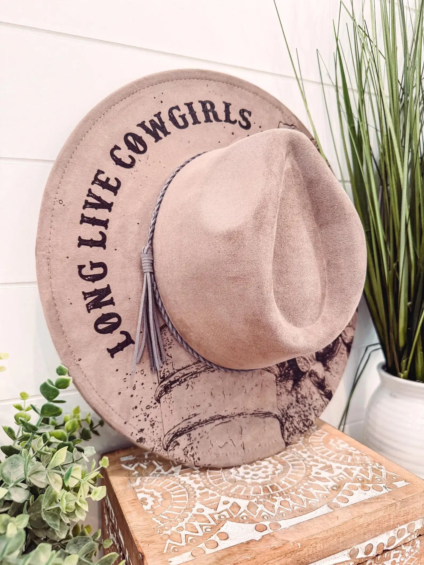 Long Live Cowgirls - Engraved Barrel Racing Hat