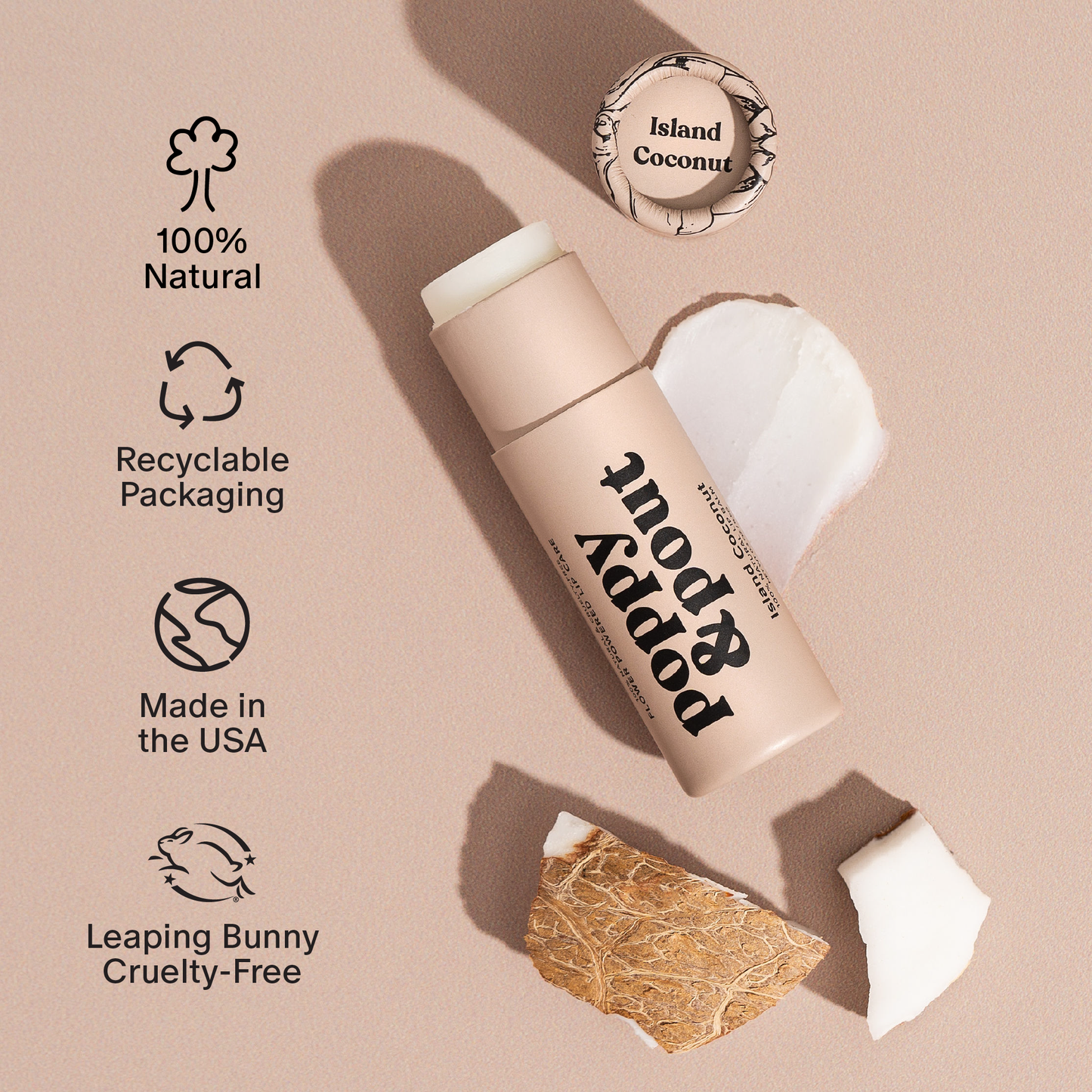 Poppy & Pout - Lip Care Duo, Island Coconut