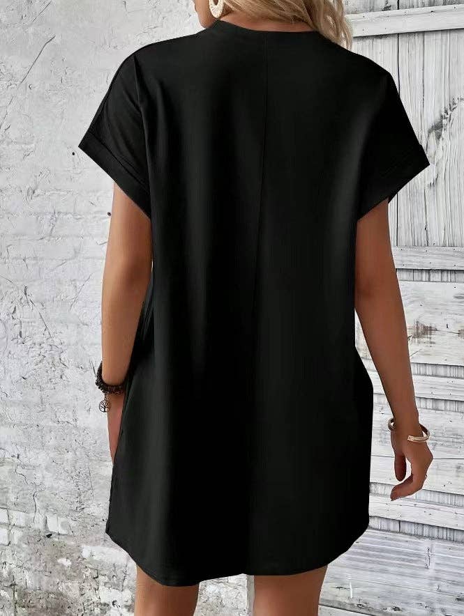 Short Sleeve Dress w/Pockets