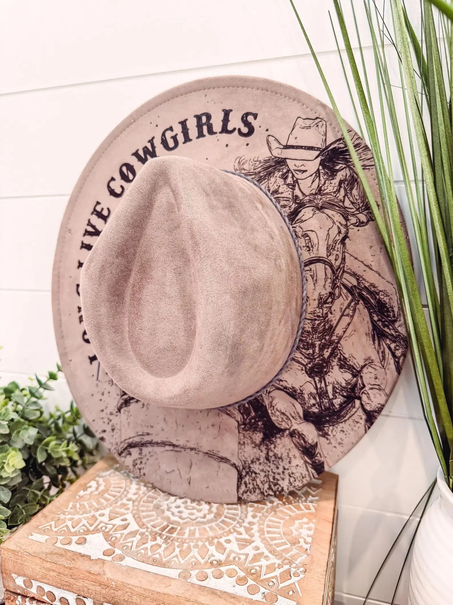 Long Live Cowgirls - Engraved Barrel Racing Hat