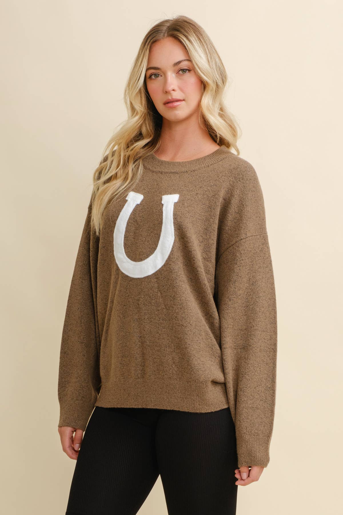 Oversized Horse Shoe Sweater