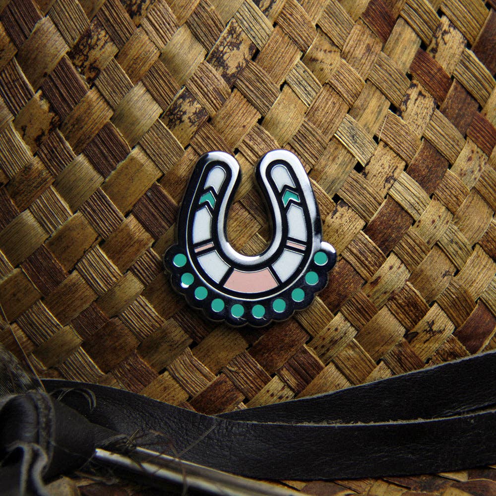 Lucky Thundering Hooves Pony Pin - Lucky Horseshoe