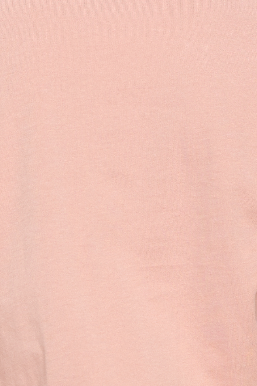 Round neck crop cinched bottom top