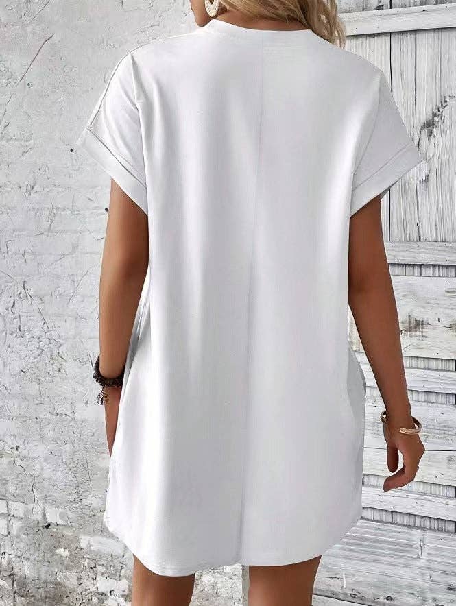 Short Sleeve Dress w/Pockets