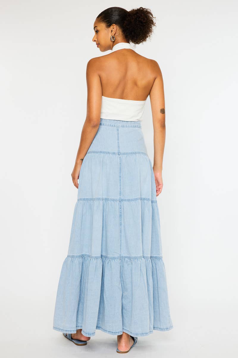 Kancan | MAXI DENIM SKIRT LIGHT