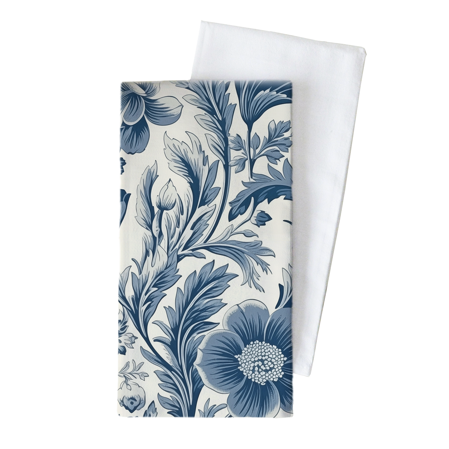 Blue Floral Towel
