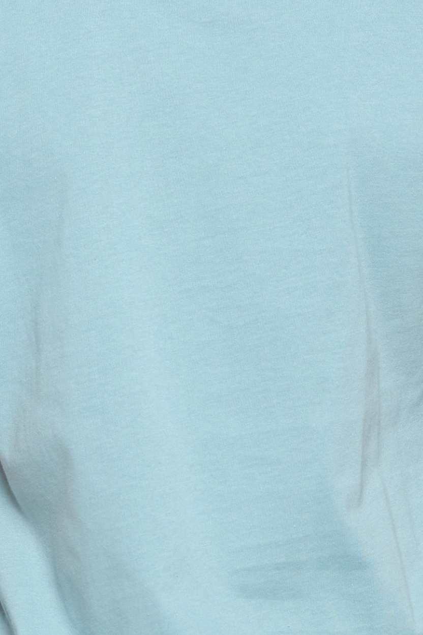 Round neck crop cinched bottom top