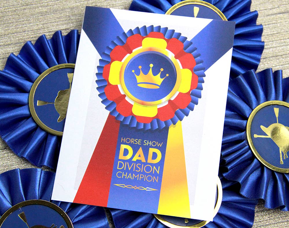 Horse Show Dad - Greeting Card