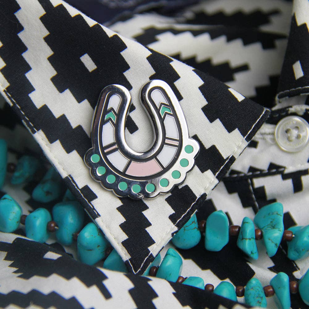 Lucky Thundering Hooves Pony Pin - Lucky Horseshoe