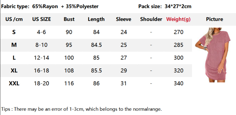 Casual T-shirt Daily Dress