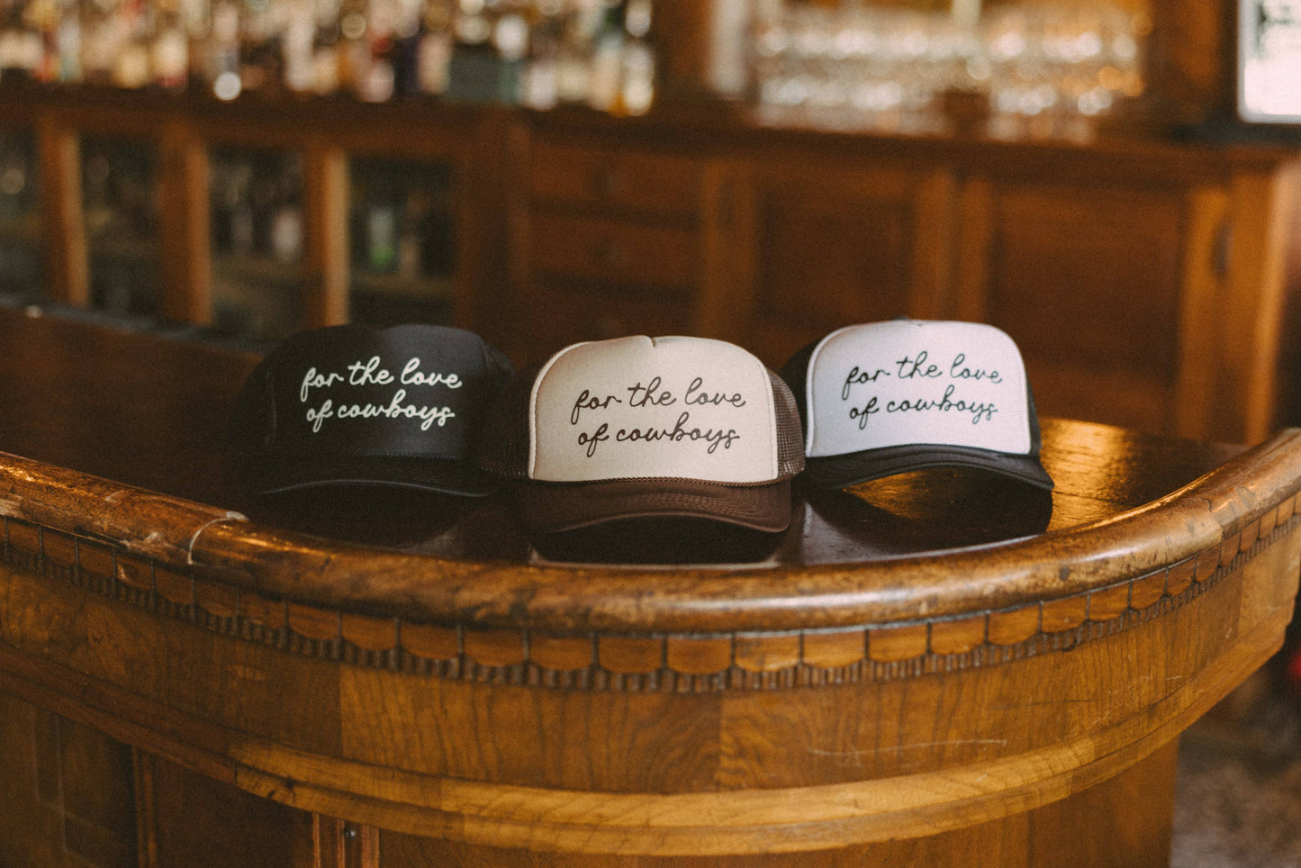 FOR THE LOVE OF COWBOYS TRUCKER HAT