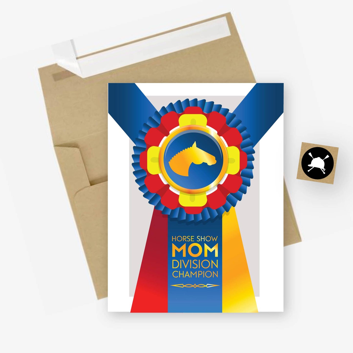 Horse Show Mom - Greeting Card
