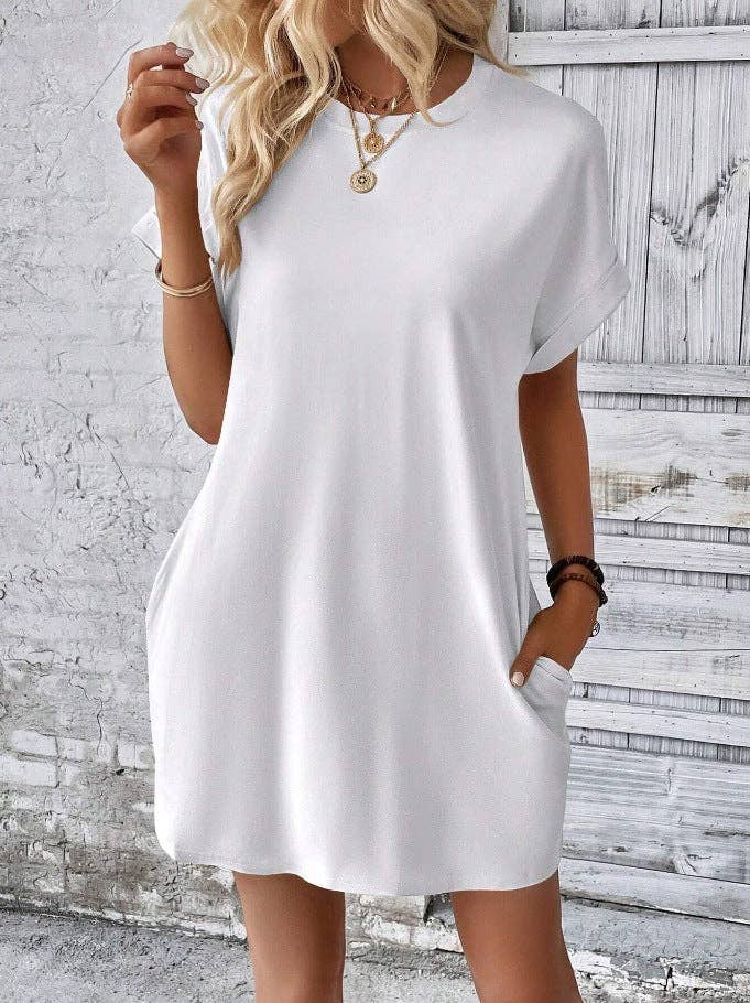 Short Sleeve Dress w/Pockets