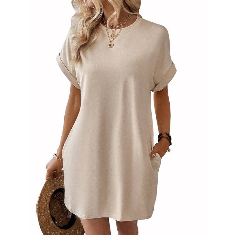 Short Sleeve Dress w/Pockets