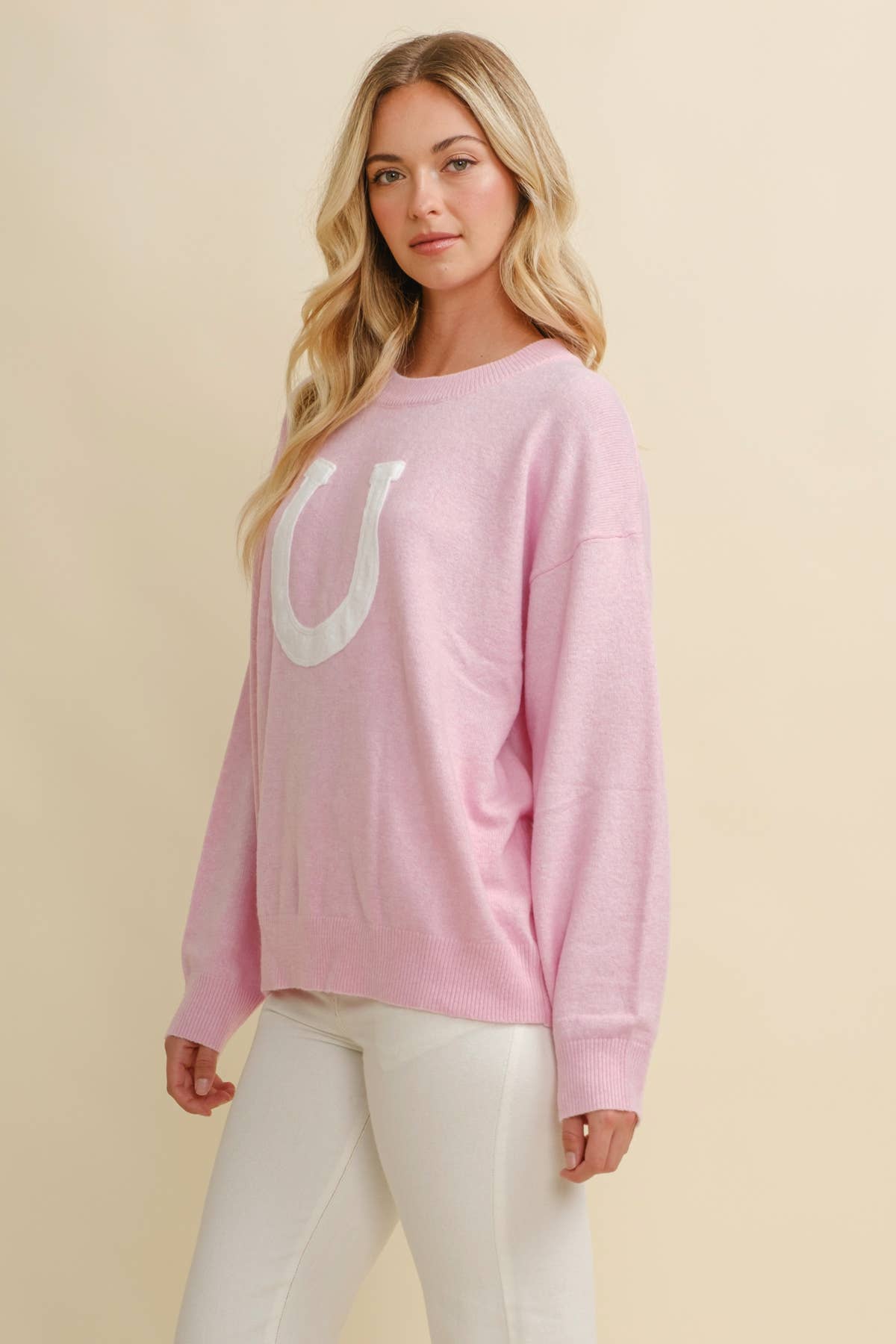 Oversized Horse Shoe Sweater