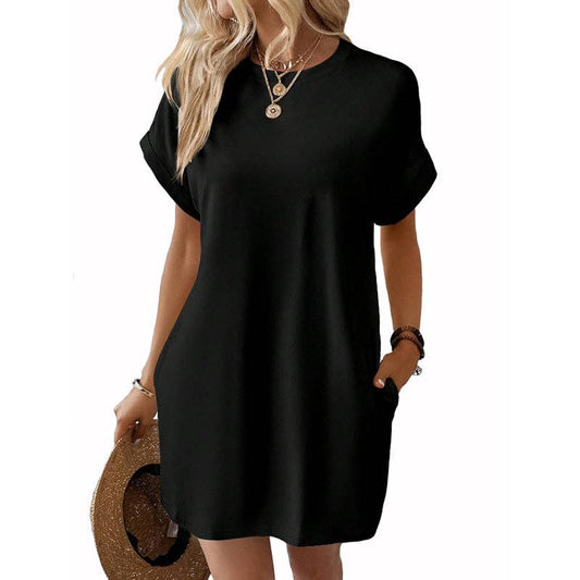 Short Sleeve Dress w/Pockets