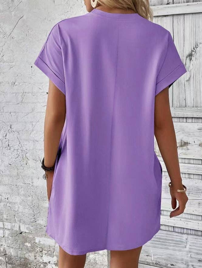 Short Sleeve Dress w/Pockets
